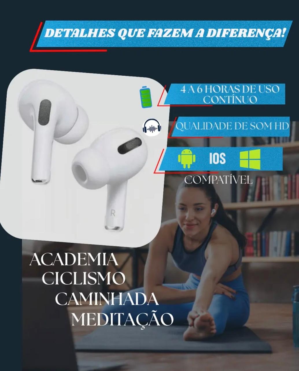 Fone De Ouvido Stéreo Sem Fio H'maston Ly13 Tws Resist Agua