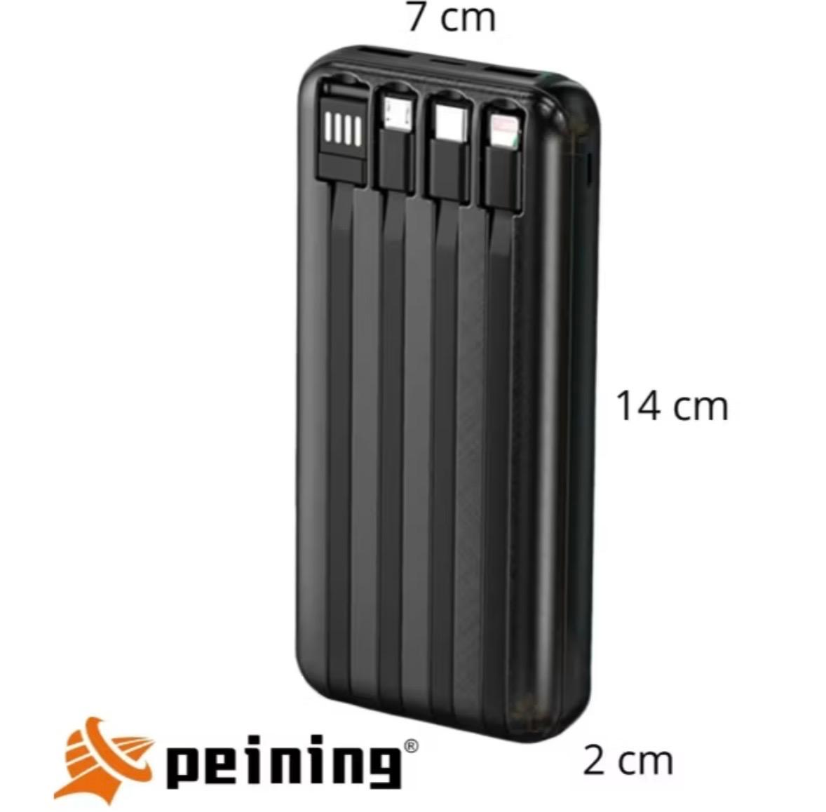 Power Bank Potência e Carga Rápida Peining Compatibilidade Universal Wup-377 10000mah Multicarregamento