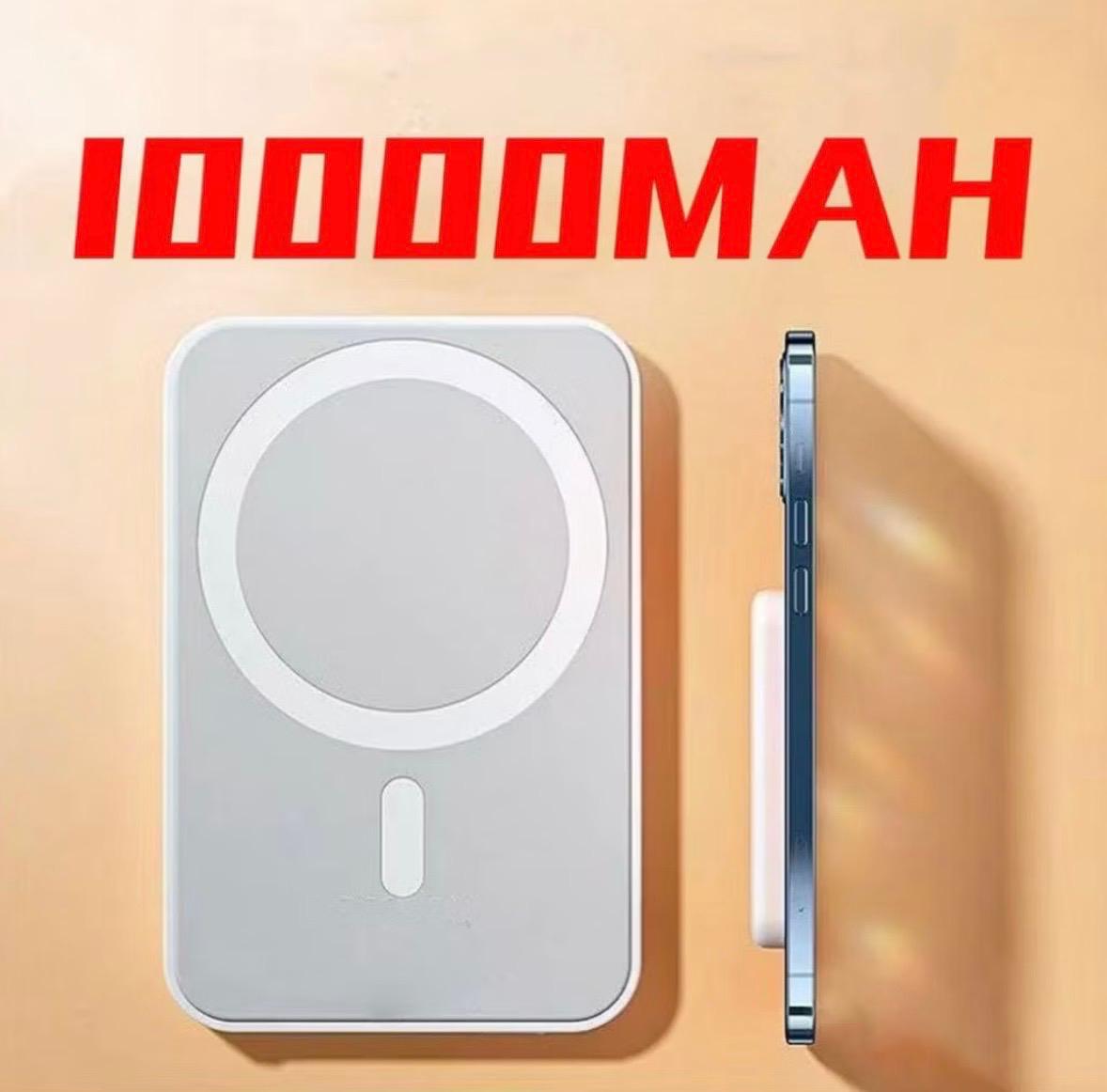 Power Bank 10000mah Carregador Magnético P/ Indução Sem Fio