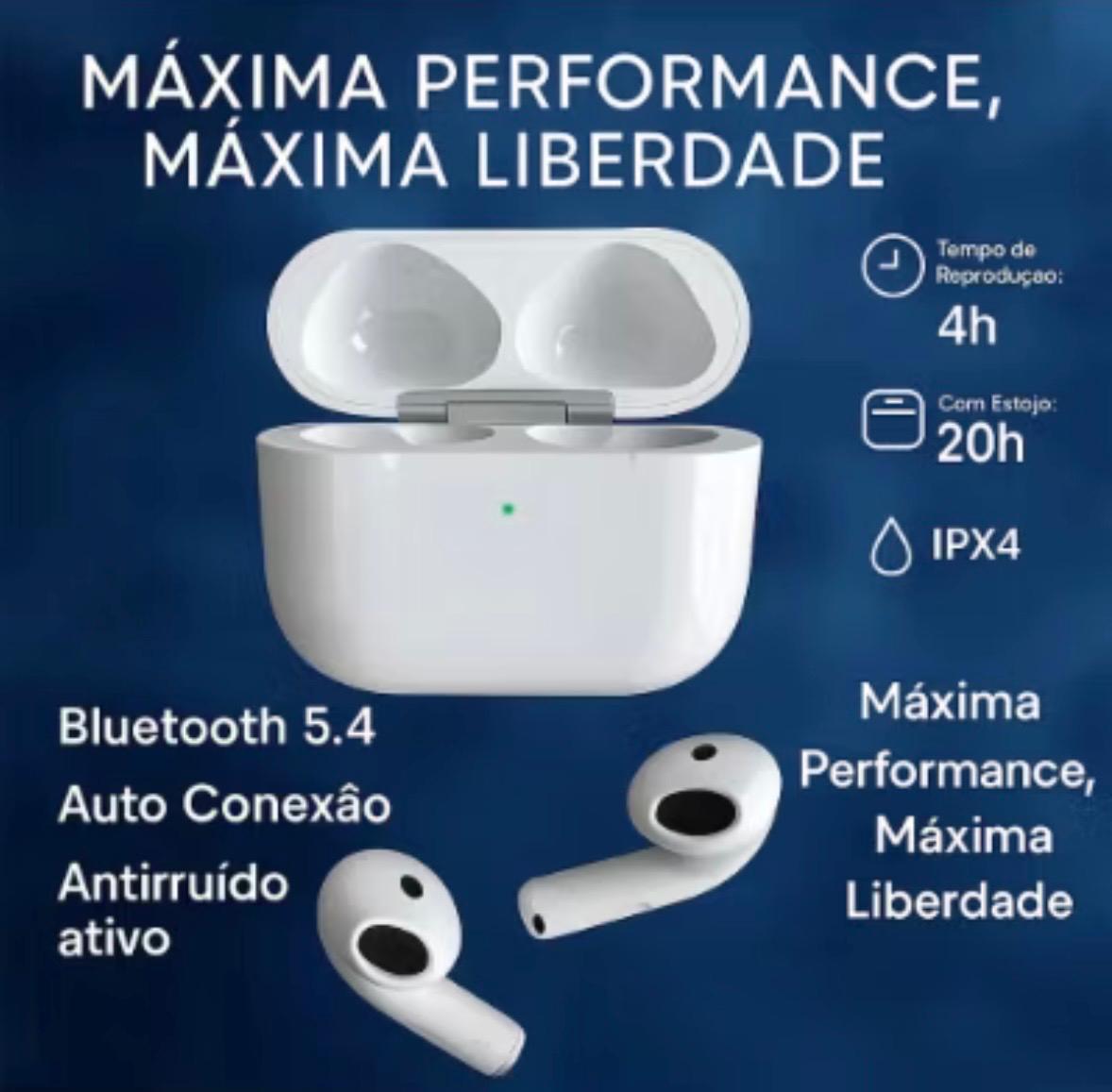 Fone De Ouvido Sem Fio Kaidi Tws Som Stéreo Microfone Imbutido Controle Touch Resistente A Agua Nivel IPX4