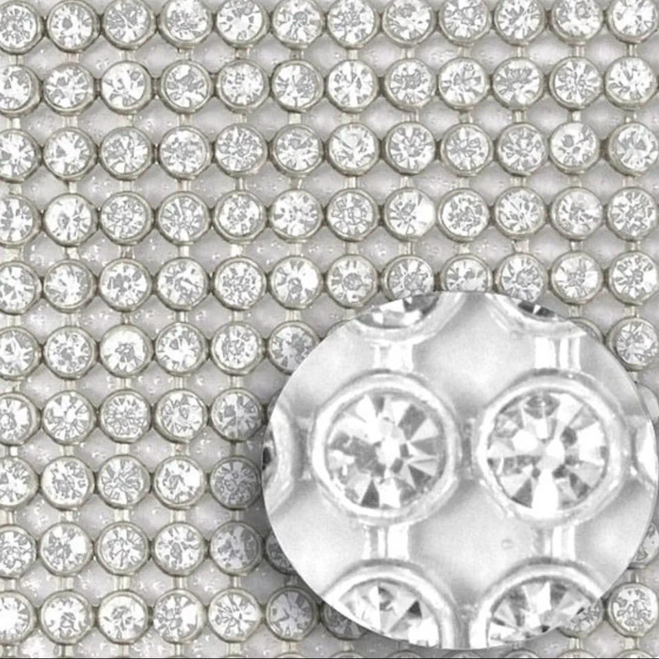 Manta De Strass Alto Brilho 45x60cm Termo Colante 4A Premium / 1 ou 2un